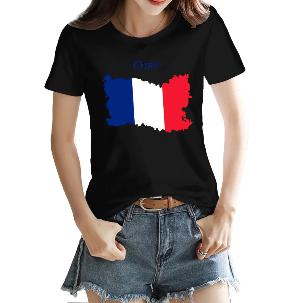 Women's T-shirt Oise Map France French Departmenthk Funny Round neck Novelty Harajuku Black Tees Tops European Size
Women's T-shirt Oise Map France French Departmenthk Funny Round neck Novelty Harajuku Black Tees Tops European Size