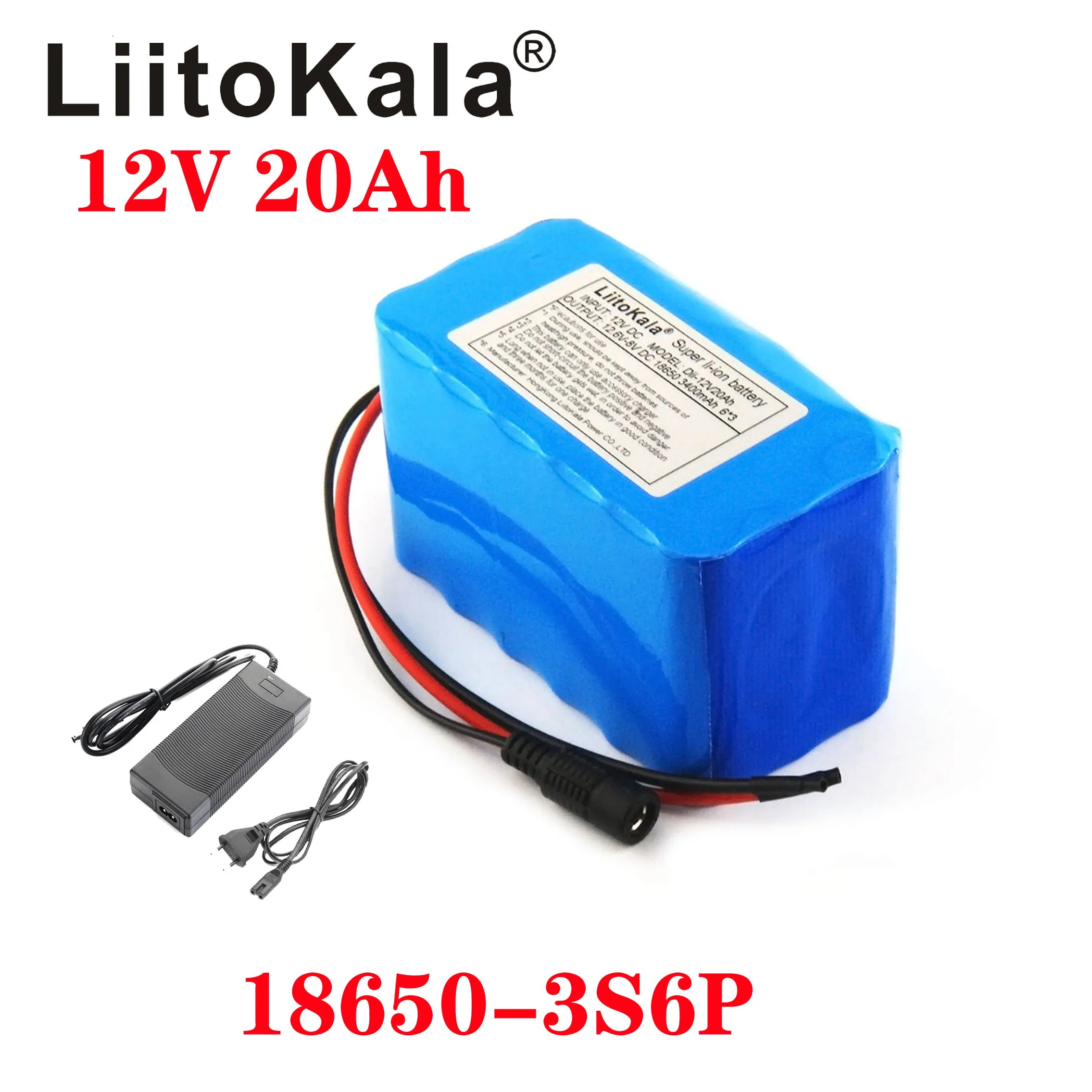 LiitoKala 12v 20Ah lithium battery 20ah high current large capacity 20000mAh xenon lamp motor mobile backup battery 12.6V3A
LiitoKala 12v 20Ah lithium battery 20ah high current large capacity 20000mAh xenon lamp motor mobile backup battery 12.6V3A