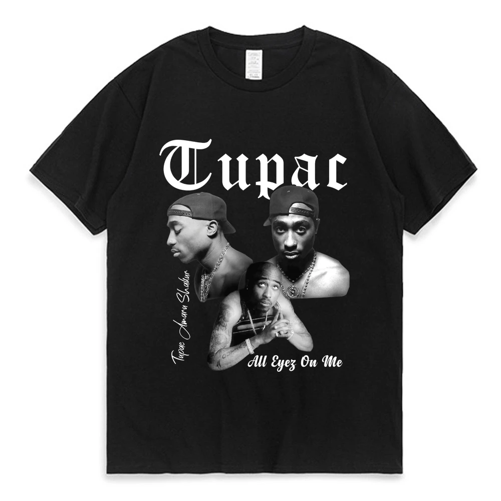 Rapper Tupac 2pac Graphic Printed T-Shirt Fashion High Quality Short Sleeve Tshirt Oversized Hip-Hop Street Men's Cotton Tees
Rapper Tupac 2pac Graphic Printed T-Shirt Fashion High Quality Short Sleeve Tshirt Oversized Hip-Hop Street Men's Cotton Tees