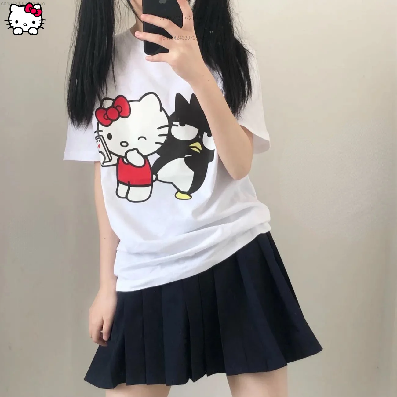 Sanrio New 2022 Cotton Summer Clothes For Women Japanese Cute Hello Kitty Printed Short Sleeve T-shirt Female Sweetwear Y2k Girl
Sanrio New 2022 Cotton Summer Clothes For Women Japanese Cute Hello Kitty Printed Short Sleeve T-shirt Female Sweetwear Y2k Girl