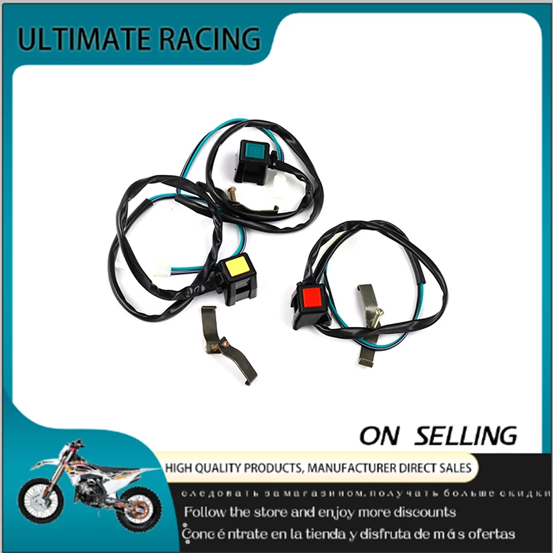 Suitable for Honda, Yamaha, Kawasaki, Suzuki, kayo bosuer, Husqvarna, KTM motorcycle, on off, engine starter, stop switch
Suitable for Honda, Yamaha, Kawasaki, Suzuki, kayo bosuer, Husqvarna, KTM motorcycle, on off, engine starter, stop switch