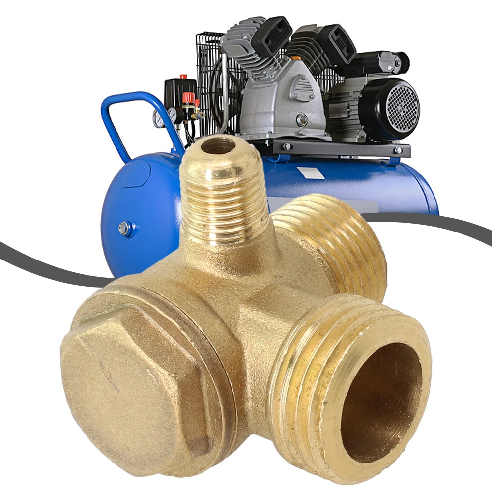 3-Port Brass Air Compressor Check Valve Central Pneumatic Male Thread G1/8 G3/8 G1/2 Direct Air Compressor Replacement Parts
3-Port Brass Air Compressor Check Valve Central Pneumatic Male Thread G1/8 G3/8 G1/2 Direct Air Compressor Replacement Parts
