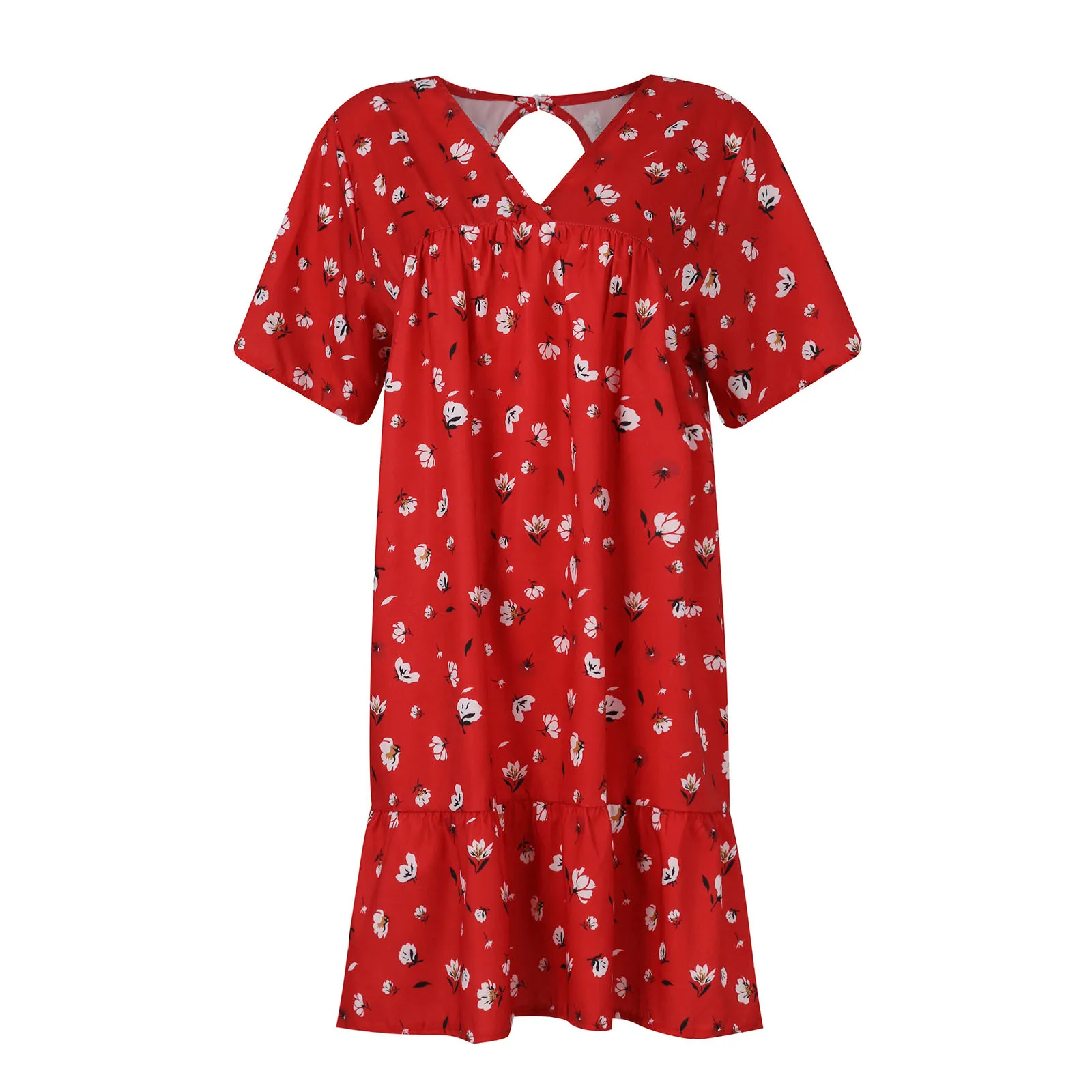 Bohemian Dress Women Round Neck A Line Mini Dress Short Sleeve Vintage Mini Skirt Floral Printed Loose Holiday Dress Vestidos
Bohemian Dress Women Round Neck A Line Mini Dress Short Sleeve Vintage Mini Skirt Floral Printed Loose Holiday Dress Vestidos