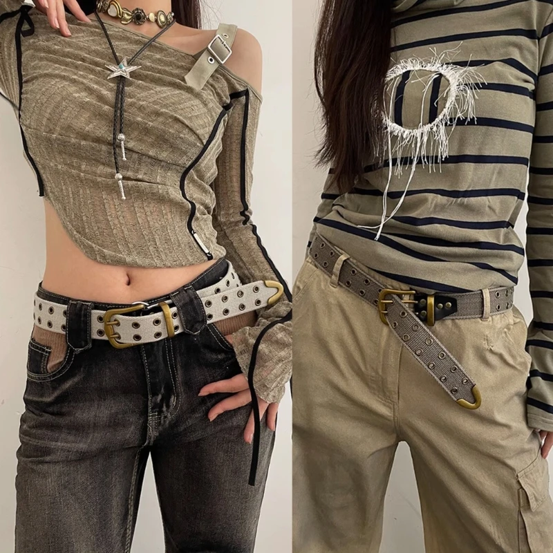 652F Adjustable Double Pin Buckle Thin Belt Canvas Universal Belt Hot Girls Women Waist Belt for Coat Skirts Jeans Decorative
652F Adjustable Double Pin Buckle Thin Belt Canvas Universal Belt Hot Girls Women Waist Belt for Coat Skirts Jeans Decorative
