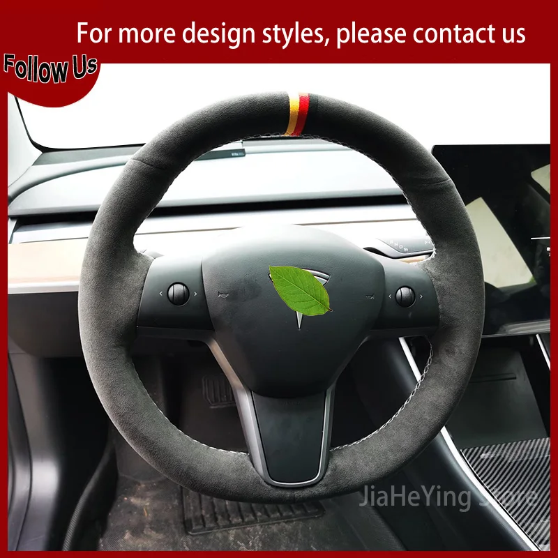 Для Tesla Model 3 Model X, модель S Чехол рулевого колеса автомобиля, сшитые вручную мягкие аксессуары из углеводородной замши
Для Tesla Model 3 Model X, модель S Чехол рулевого колеса автомобиля, сшитые вручную мягкие аксессуары из углеводородной замши