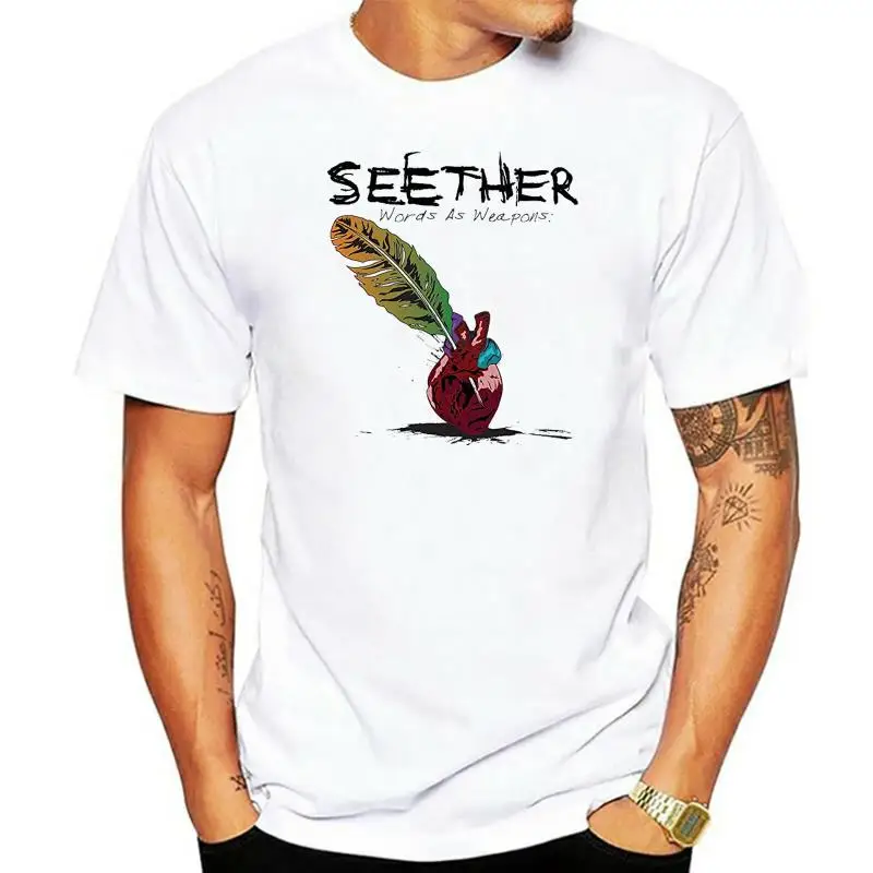 New Seether Words As Weapons Metal Band Logo White T-Shirt Size S M L XL 2XL 3XL Custom Printed TshirtHip Hop Tee Shirt
New Seether Words As Weapons Metal Band Logo White T-Shirt Size S M L XL 2XL 3XL Custom Printed TshirtHip Hop Tee Shirt