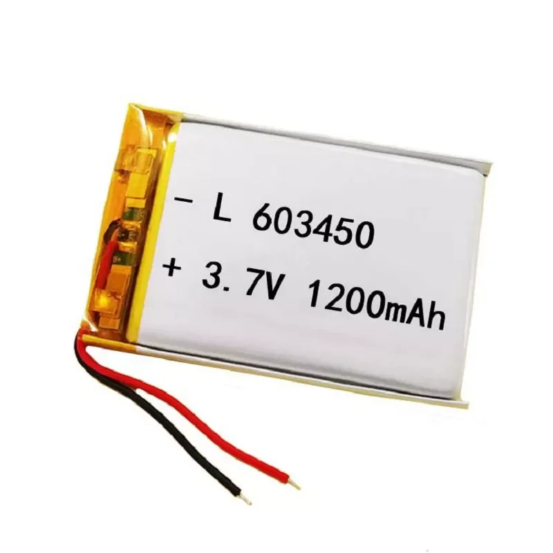 NEW2023 3.7v 1200mAh 603450 Lithium Li-ion Polymer Battery for GPS PSP DVD MP4 mobile video game E-books PAD tablet PC Bluetooth
NEW2023 3.7v 1200mAh 603450 Lithium Li-ion Polymer Battery for GPS PSP DVD MP4 mobile video game E-books PAD tablet PC Bluetooth