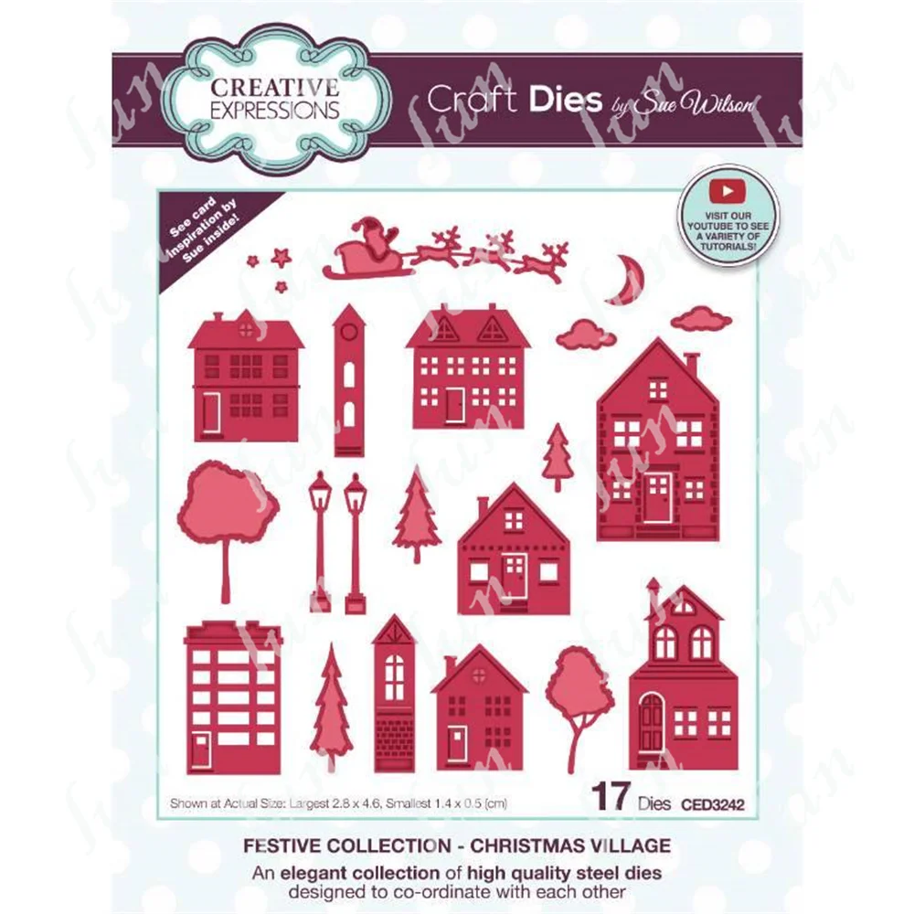 Cutting Dies Christmas Village Metal Cut Die Stencils Cuts for Diy Scrapbooking Material Album Paper Card Embossing Template
Cutting Dies Christmas Village Metal Cut Die Stencils Cuts for Diy Scrapbooking Material Album Paper Card Embossing Template