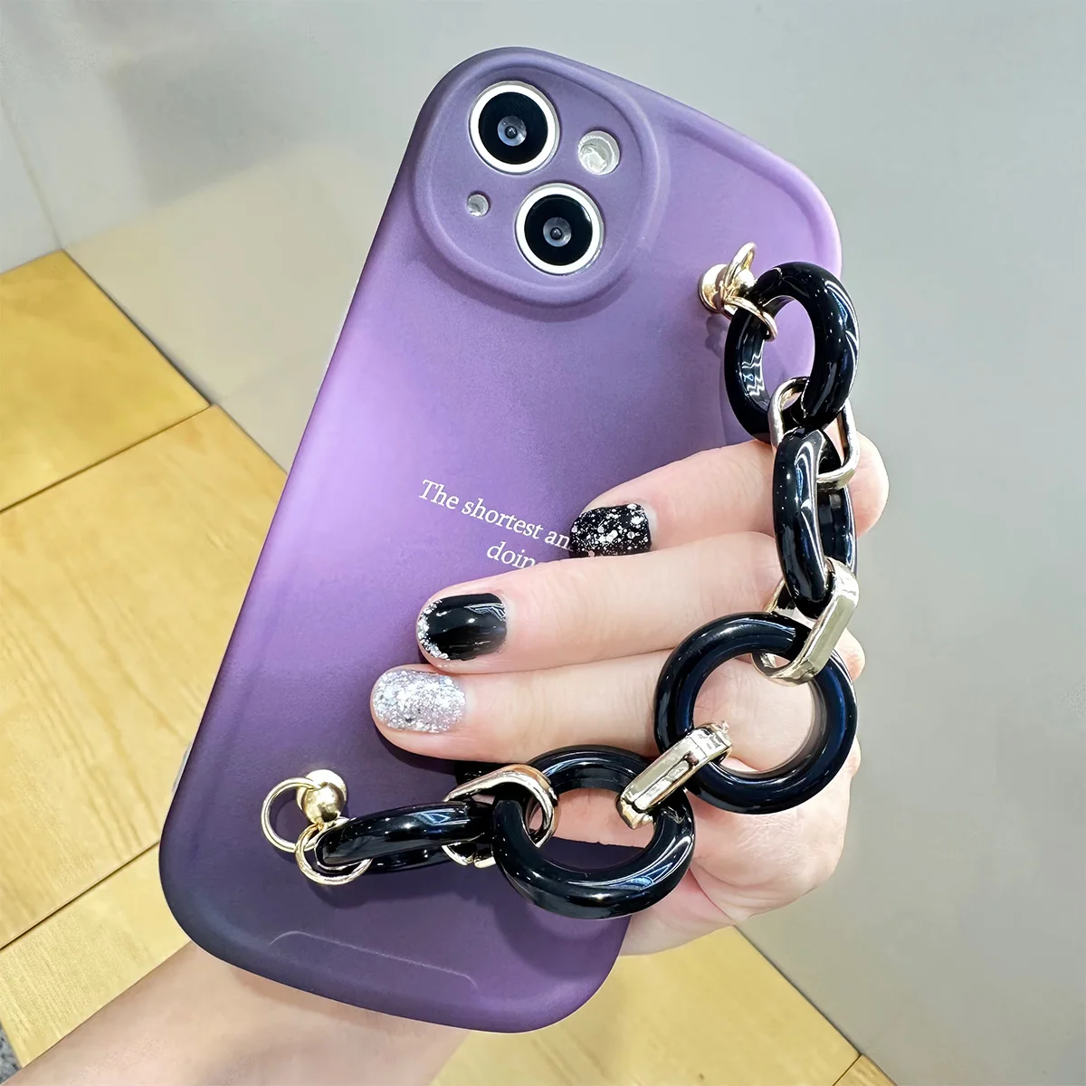 Frosted Purple Phone Case with Chain & Full Coverage for iPhone 13/14 Pro Max
Frosted Purple Phone Case with Chain & Full Coverage for iPhone 13/14 Pro Max