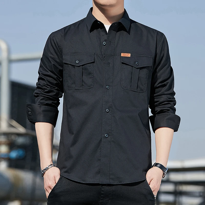 Men Solid Color Business Shirts Mens Casual Brand Clothes Mens Long Sleeve Shirts Male Casual Slim Shirts 2022 New Spring Shirts
Men Solid Color Business Shirts Mens Casual Brand Clothes Mens Long Sleeve Shirts Male Casual Slim Shirts 2022 New Spring Shirts