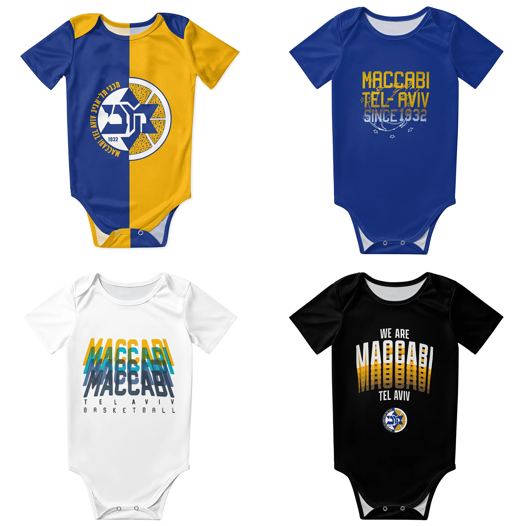 2023 New 100% cottonMaccabi Tel Aviv Basketball Baby Bodysuit Unisex Shirt Newborn Onesie Boy Girl Undershirt Outfit Baby Romper
2023 New 100% cottonMaccabi Tel Aviv Basketball Baby Bodysuit Unisex Shirt Newborn Onesie Boy Girl Undershirt Outfit Baby Romper