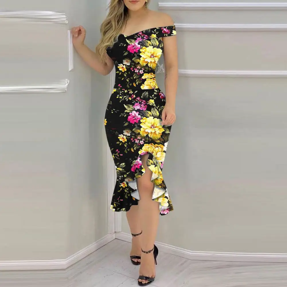 Stylish Sheath Dress Non-positioning Print Sexy Bodycon Dress Sleeveless Slit Hem Dress
Stylish Sheath Dress Non-positioning Print Sexy Bodycon Dress Sleeveless Slit Hem Dress