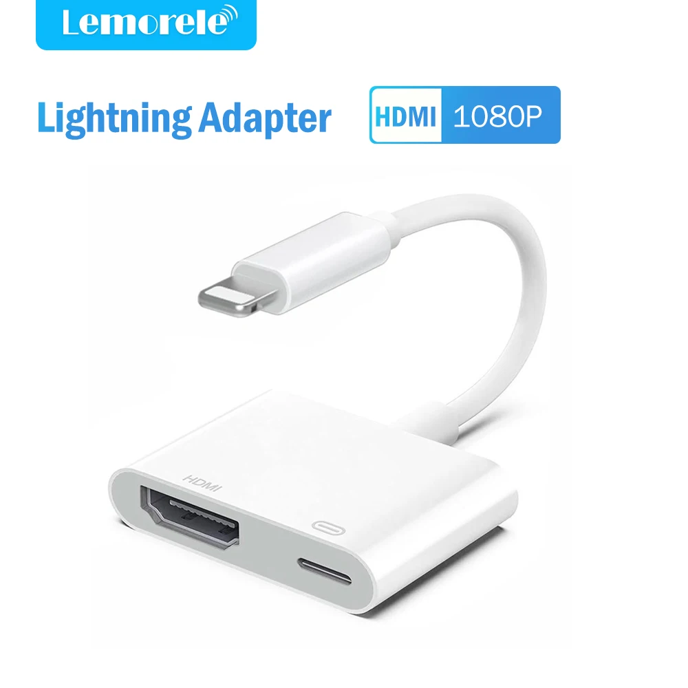 Lemorele Lightning to HDMI-Compatible 4K Converter 1080P HD Adapter for PC Laptop iphone ipod
Lemorele Lightning to HDMI-Compatible 4K Converter 1080P HD Adapter for PC Laptop iphone ipod