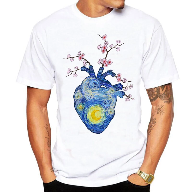 2021 Hot Anime Van Gogh Art Oil Painting heart T Shirt Men Kawaii Summer Tops Graphic Tees
2021 Hot Anime Van Gogh Art Oil Painting heart T Shirt Men Kawaii Summer Tops Graphic Tees