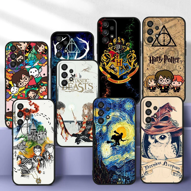 Potters H-Harrys Cute For Samsung Galaxy A73 A52S A72 A71 A52 A51 A22 A12 A32 A21S 4G 5G Silicone Soft Black Phone Case Fundas
Potters H-Harrys Cute For Samsung Galaxy A73 A52S A72 A71 A52 A51 A22 A12 A32 A21S 4G 5G Silicone Soft Black Phone Case Fundas