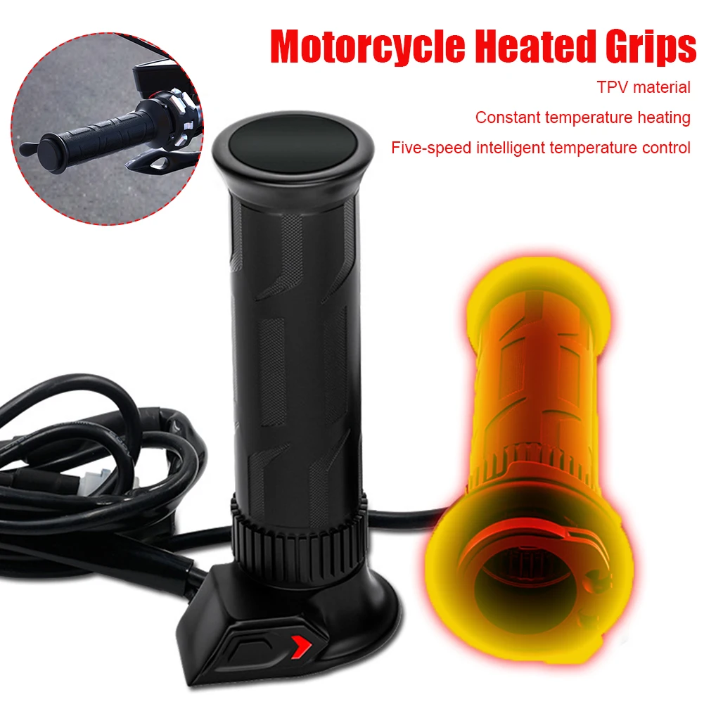 Black Universal 22.2mm Motorcycle handlebar Electric Hot Heated Grips Handle Handlebar Warmer Adjust Temperature Hot Handlebar
Black Universal 22.2mm Motorcycle handlebar Electric Hot Heated Grips Handle Handlebar Warmer Adjust Temperature Hot Handlebar