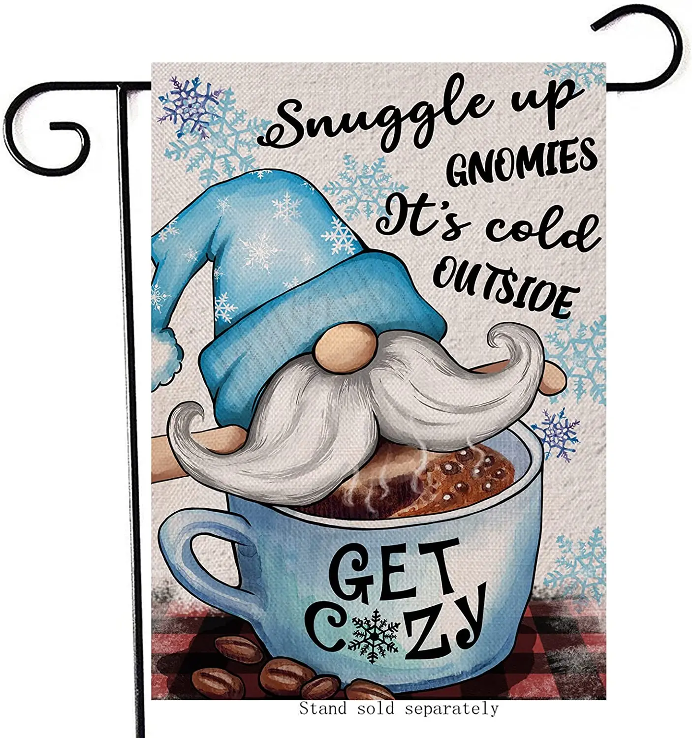 Gnomies Cold Outside Home Decorative Garden Flag Winter Gnome Plaid House Yard Coffee Bean Cup Snowflake Outside Decor Christmas
Gnomies Cold Outside Home Decorative Garden Flag Winter Gnome Plaid House Yard Coffee Bean Cup Snowflake Outside Decor Christmas