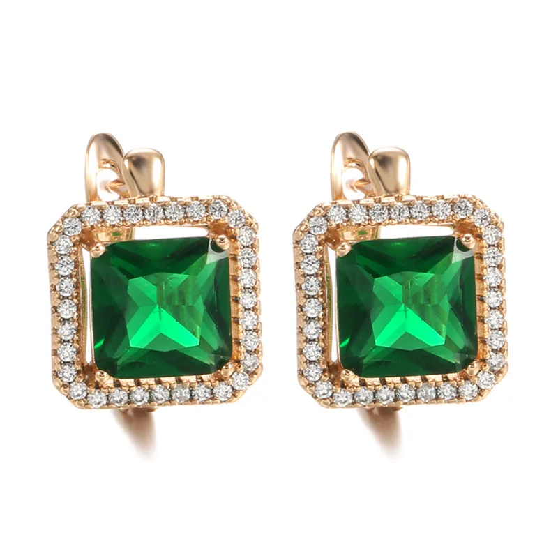 Grier Fashion Square Gree Natural Zircon Stud Earrings For Women 585 Rose Gold Bride Wedding Party Earring Crystal Jewelry Gift
Grier Fashion Square Gree Natural Zircon Stud Earrings For Women 585 Rose Gold Bride Wedding Party Earring Crystal Jewelry Gift