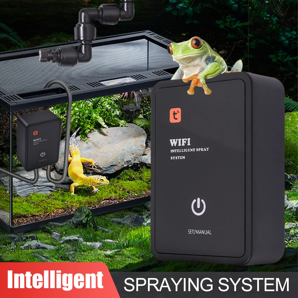 New Reptile Fogger Terrariums Humidifier Smart Home Electronic Timer Automatic Mist Rainforest Spray Via Smart Life Control
New Reptile Fogger Terrariums Humidifier Smart Home Electronic Timer Automatic Mist Rainforest Spray Via Smart Life Control
