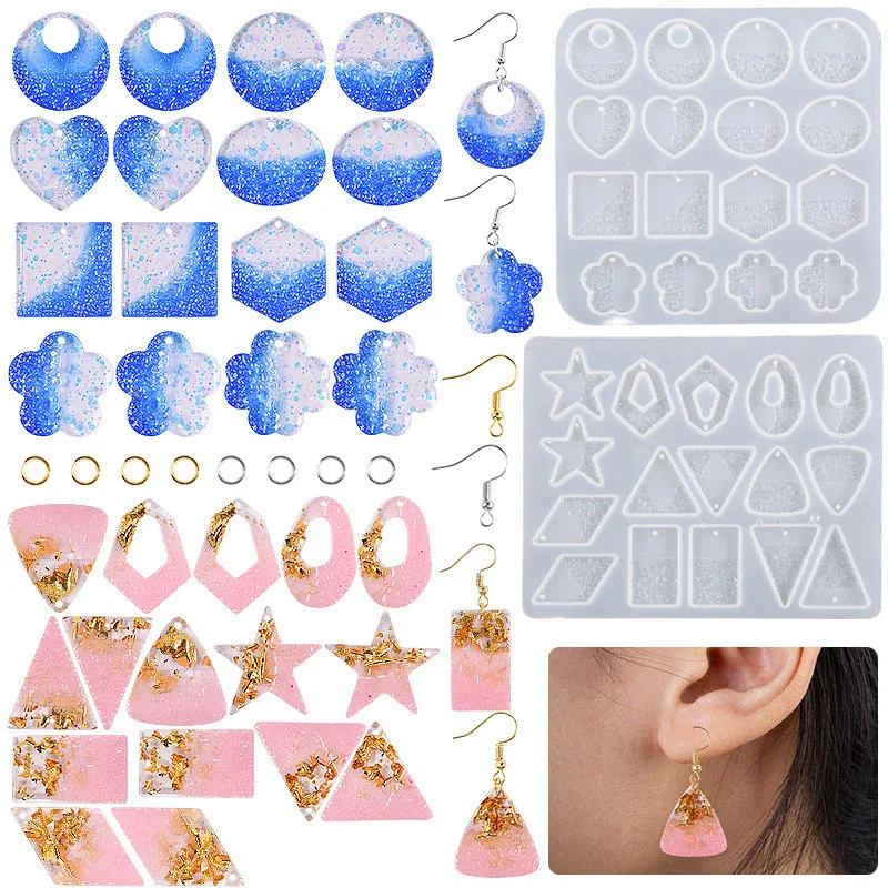 1PC Geometric Casting Mold Jewelry Making Silicone Mold Earring Pendant Resin Molds Accessories DIY Crystal Epoxy Crafts
1PC Geometric Casting Mold Jewelry Making Silicone Mold Earring Pendant Resin Molds Accessories DIY Crystal Epoxy Crafts