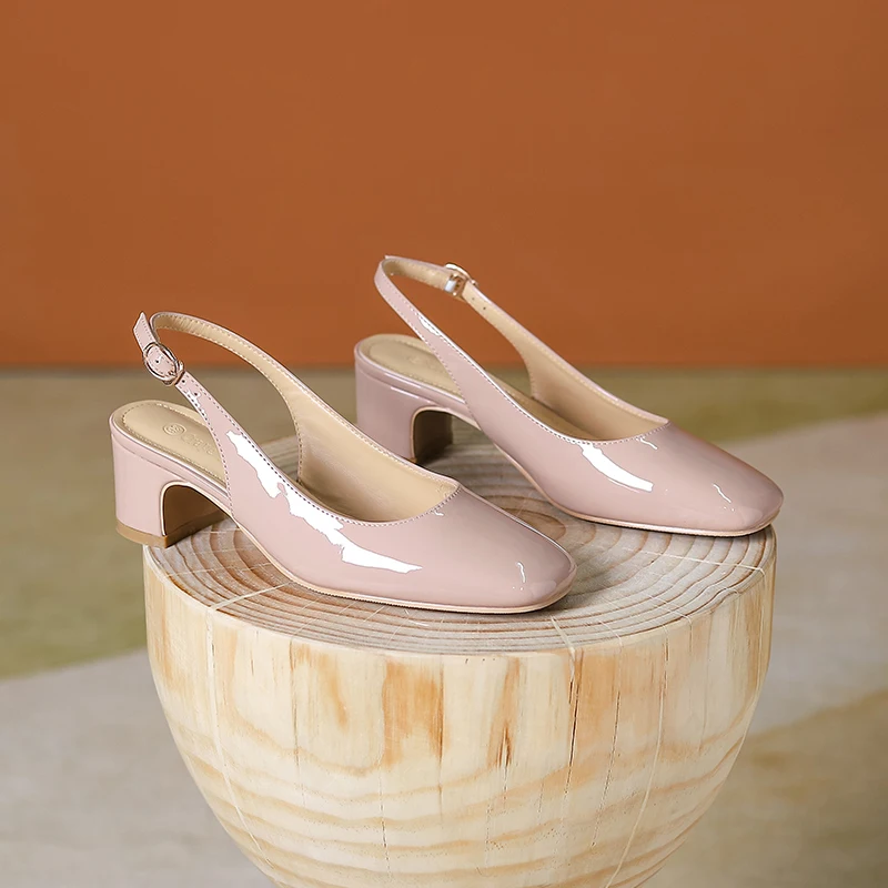 New Summer Women's Single Shoes French One Word with Square Toe Back Empty Shallow Mouth Thick Heel Baotou Sandals
New Summer Women's Single Shoes French One Word with Square Toe Back Empty Shallow Mouth Thick Heel Baotou Sandals