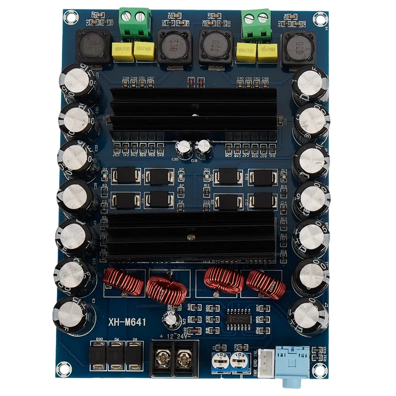 XH-M641 TPA3116D2 DC12V 24V 150W X 2 аудио цифровой высокомощный 2-канальный автомобильный усилитель с повышенной строкой
XH-M641 TPA3116D2 DC12V 24V 150W X 2 аудио цифровой высокомощный 2-канальный автомобильный усилитель с повышенной строкой