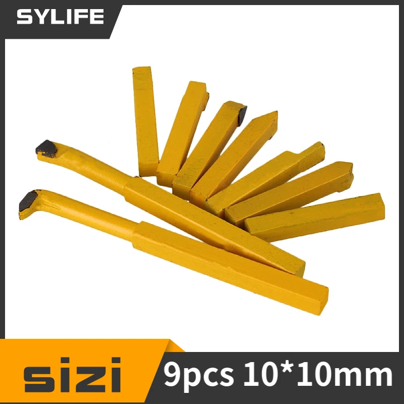 9 x железа желтый токарный станок для проигрывания инструмент w/YW1 легированной инструментальной бит 10x10 мм хвостовик 
9 x железа желтый токарный станок для проигрывания инструмент w/YW1 легированной инструментальной бит 10x10 мм хвостовик