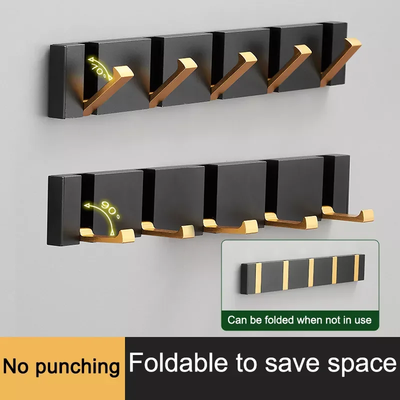 Non-Marking Punch-Free Folding Towel Hanger Wall Hooks Coat Clothes Holder for Bathroom Door Kitchen Bedroom Hallway Coat Hook
Non-Marking Punch-Free Folding Towel Hanger Wall Hooks Coat Clothes Holder for Bathroom Door Kitchen Bedroom Hallway Coat Hook