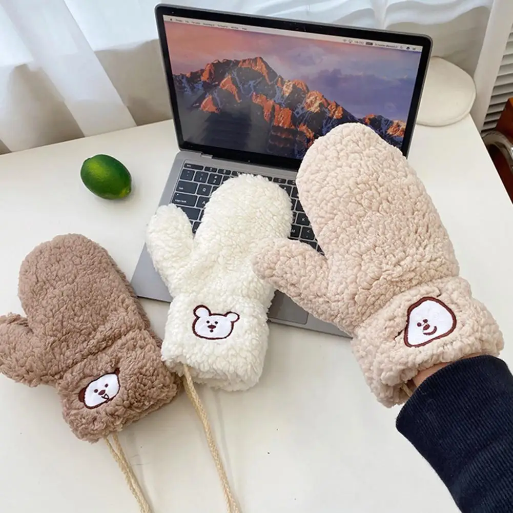 Pretty Women Mittens Fuzzy Non-shrink Winter Thermal Female Gloves Comfortable Girls Mittens for Outdoor
Pretty Women Mittens Fuzzy Non-shrink Winter Thermal Female Gloves Comfortable Girls Mittens for Outdoor