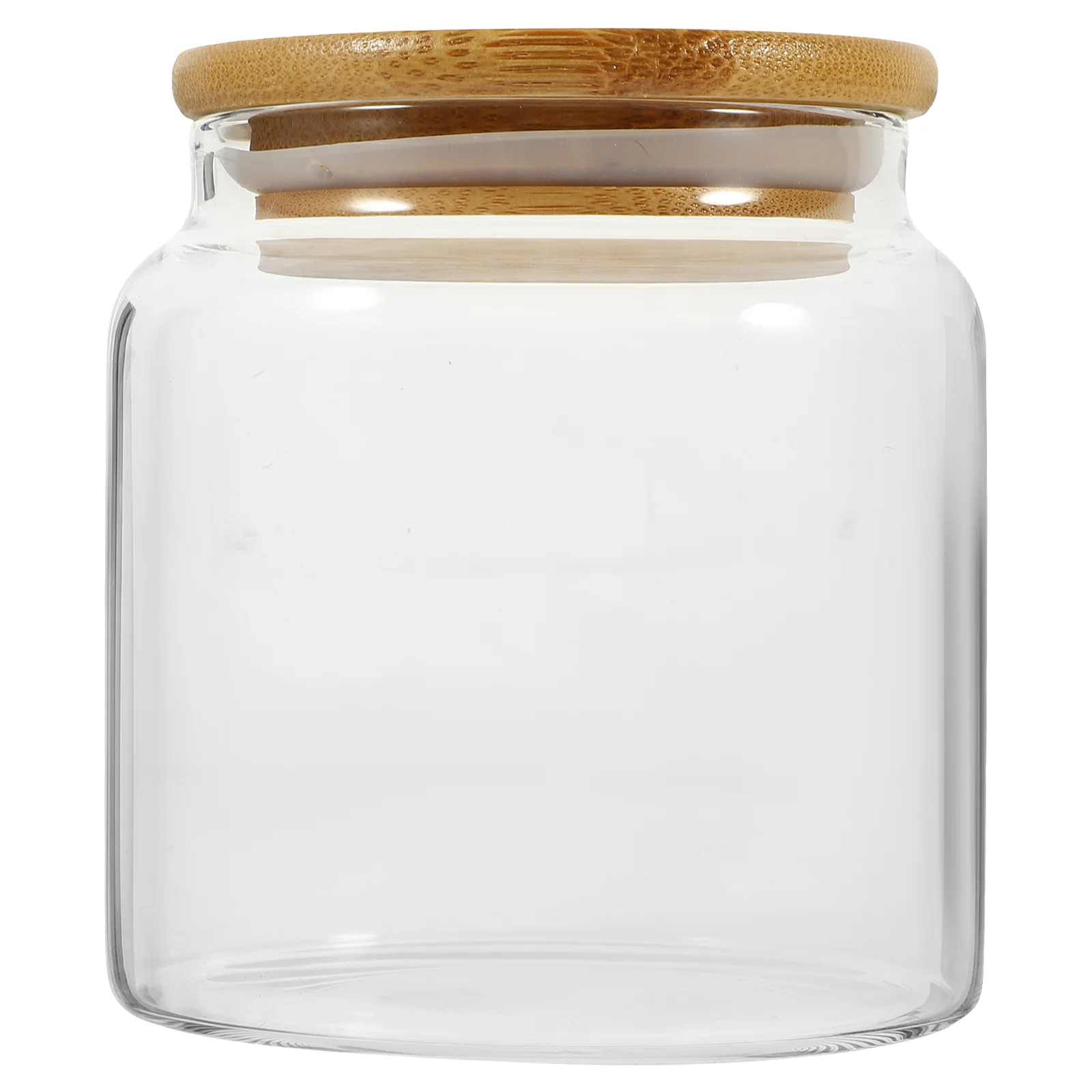 

Glass Storage Jar Airtight Large Containers Lids Food Bamboo Cereal Canisters Sets The Kitchen Pantry Jars