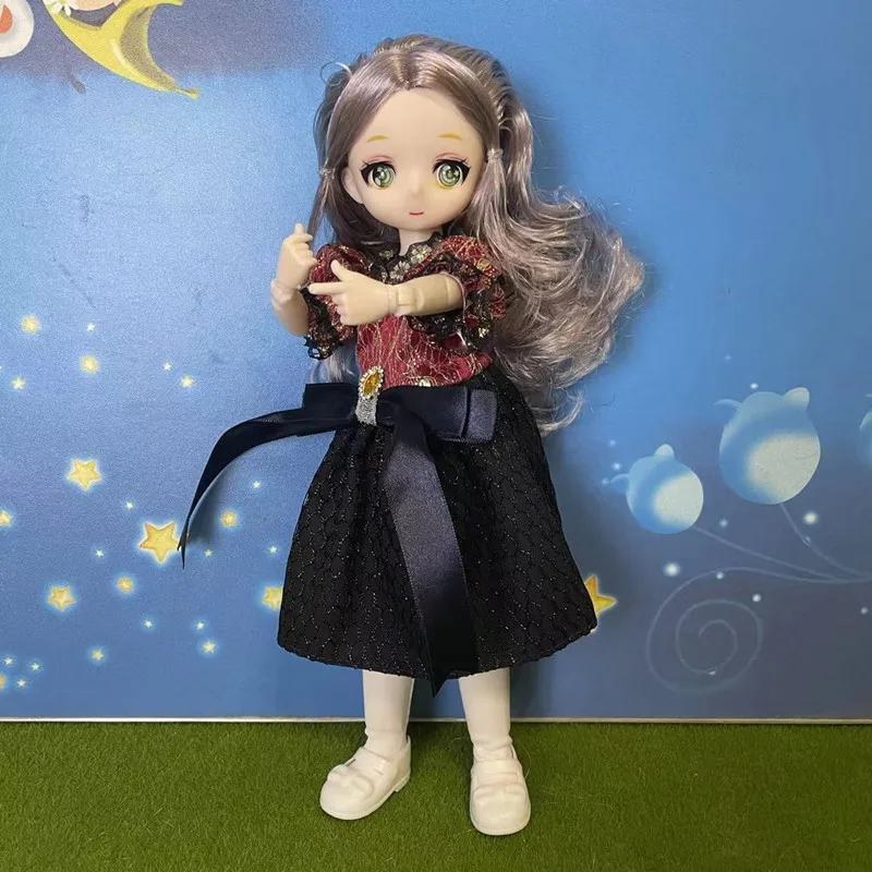 Two-dimensional 30cm BJD Doll Toy Princess Girl 3D Anime Real Eye 22 Joint Girl Dolls Fashion Clothes DIY Children's Gift
Two-dimensional 30cm BJD Doll Toy Princess Girl 3D Anime Real Eye 22 Joint Girl Dolls Fashion Clothes DIY Children's Gift