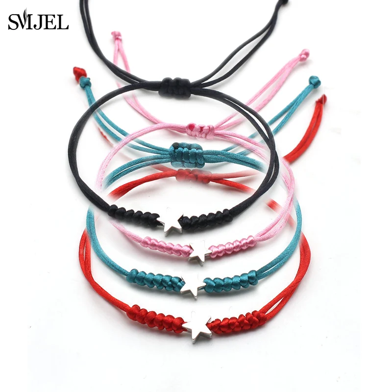 Small Star Charms Colorful Rope Chain Bracelet Couple Wish Lucky Red String Braided Adjustable Bracelets for Women Men Jewelry
Small Star Charms Colorful Rope Chain Bracelet Couple Wish Lucky Red String Braided Adjustable Bracelets for Women Men Jewelry