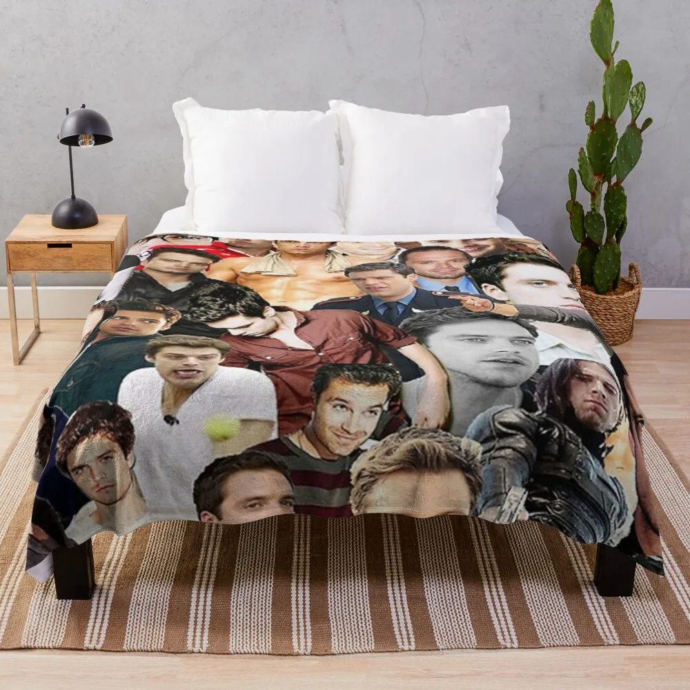 Sebastian Stan Photo Collage Throw Blanket double plush blanket fur throw blanket Blanket fleece
Sebastian Stan Photo Collage Throw Blanket double plush blanket fur throw blanket Blanket fleece