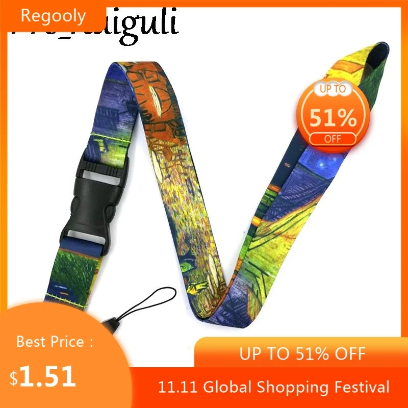 Van gogh Cafe Terrace at Night Art Key Chain Lanyard Neck Strap for Phone Keys ID Card Cartoon Lanyards webbings ribbons
Van gogh Cafe Terrace at Night Art Key Chain Lanyard Neck Strap for Phone Keys ID Card Cartoon Lanyards webbings ribbons