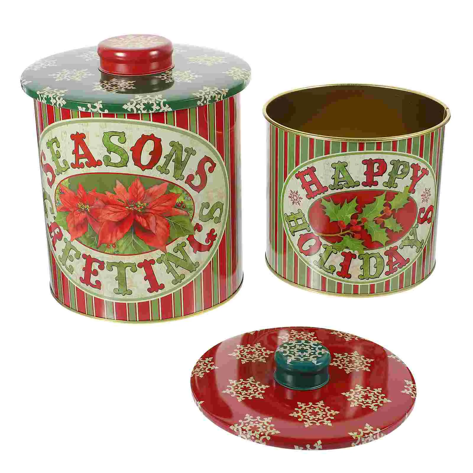 2pcs Christmas Cookie Jar Tinplate Candy Boxes Empty Jar Xmas Gift Box Party Favor Boxes
2pcs Christmas Cookie Jar Tinplate Candy Boxes Empty Jar Xmas Gift Box Party Favor Boxes