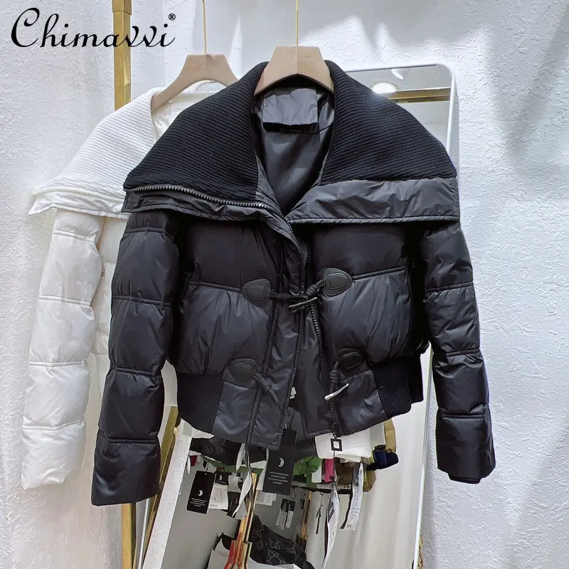 Short Down Jacket Women 2022 Winter Clothes New Fashion Large Lapel White Duck Down Long Sleeve Warm Temperament Coat All-match
Short Down Jacket Women 2022 Winter Clothes New Fashion Large Lapel White Duck Down Long Sleeve Warm Temperament Coat All-match