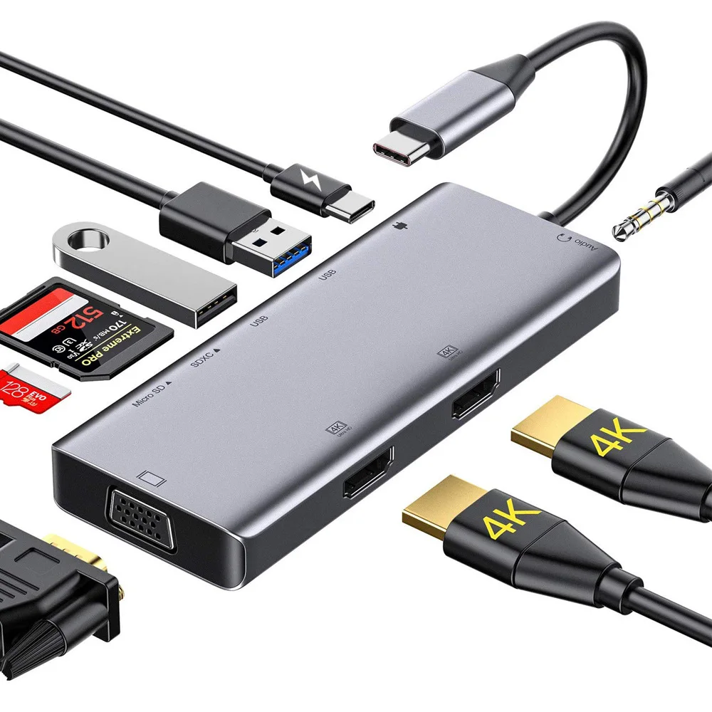 9 портов, 9 в 1, Usb C концентратор, мультипортовый адаптер для MacBook Pro Tablet mobile Huawei Xiaomi Dell Samsung Dell Lenovo
9 портов, 9 в 1, Usb C концентратор, мультипортовый адаптер для MacBook Pro Tablet mobile Huawei Xiaomi Dell Samsung Dell Lenovo