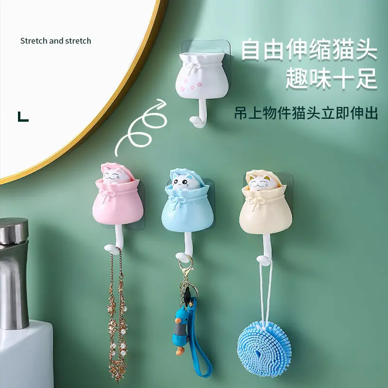 Cartoon Cat Decorative Hooks Key Holder Household Wall Mounted Adhesive Coat Hanger Hat Rack Sundries Organizer Accessories
Cartoon Cat Decorative Hooks Key Holder Household Wall Mounted Adhesive Coat Hanger Hat Rack Sundries Organizer Accessories