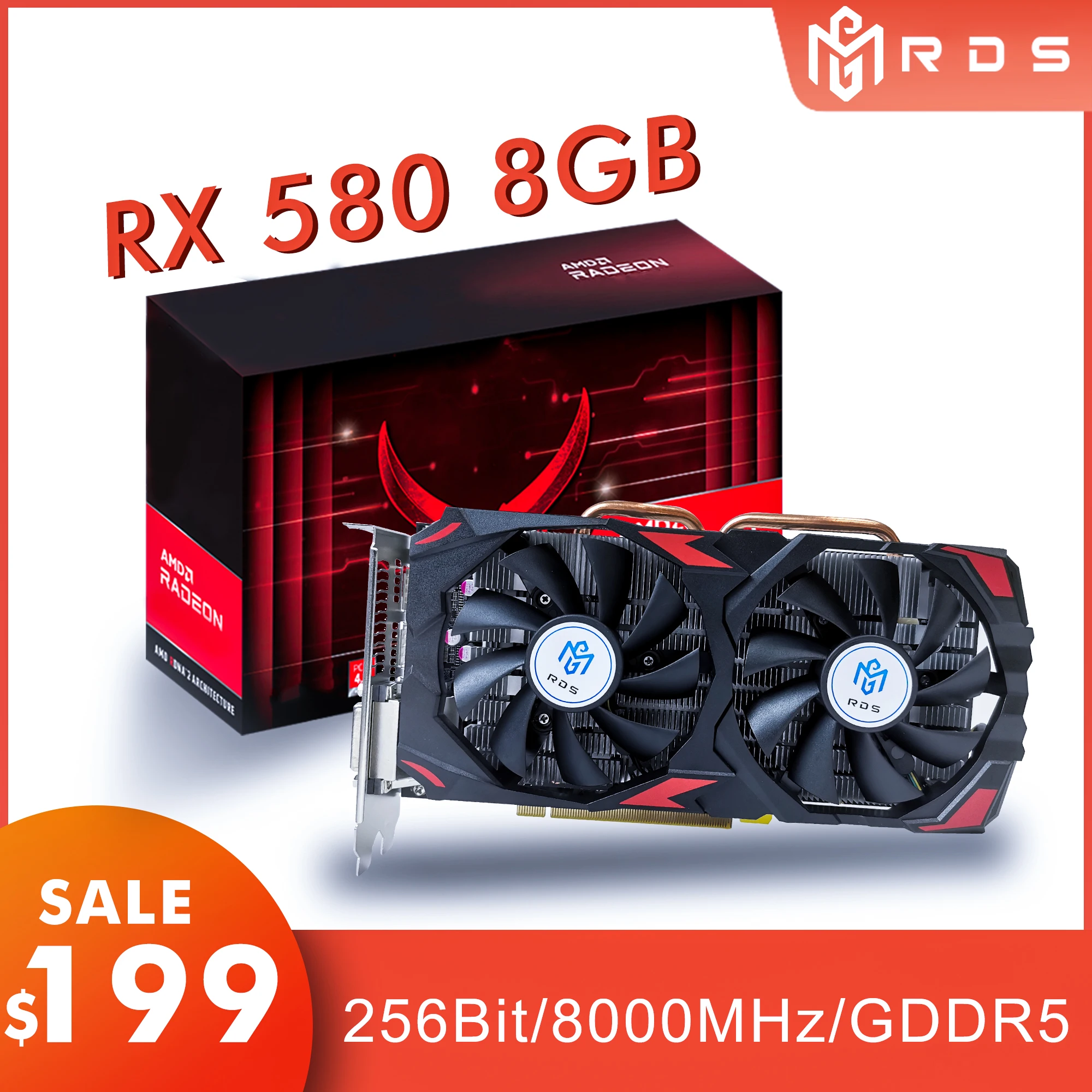 ETH:28~30 MH/s Amd Radeon Rx580 8gb Gddr5 Mining Graphics Card Vga for GPU 2048-sp Platform Gaming
ETH:28~30 MH/s Amd Radeon Rx580 8gb Gddr5 Mining Graphics Card Vga for GPU 2048-sp Platform Gaming