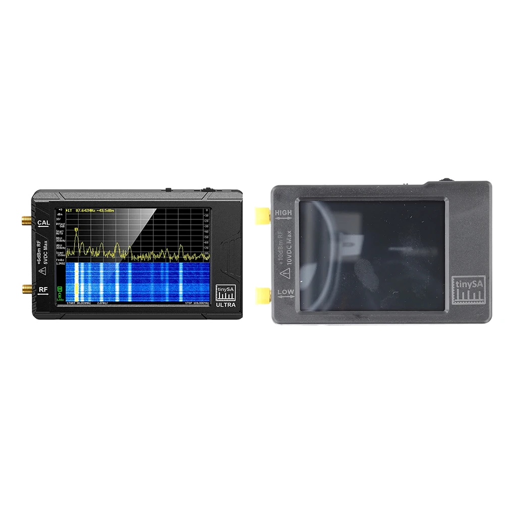 2-in-1 Handheld Tiny Spectrum Analyzer Upgraded V0.3.1 Signal Generator Frequency Analyzer with ESD Protect MF/HF/VHF UHF Input
2-in-1 Handheld Tiny Spectrum Analyzer Upgraded V0.3.1 Signal Generator Frequency Analyzer with ESD Protect MF/HF/VHF UHF Input