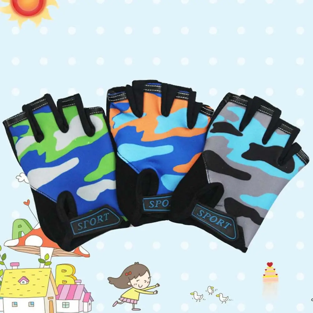 Boys Elastic Non-slip Anti-sweat Skating Children Cycling Gloves Camouflage Bike Mittens Riding Equipment Half Finger Golves
Boys Elastic Non-slip Anti-sweat Skating Children Cycling Gloves Camouflage Bike Mittens Riding Equipment Half Finger Golves