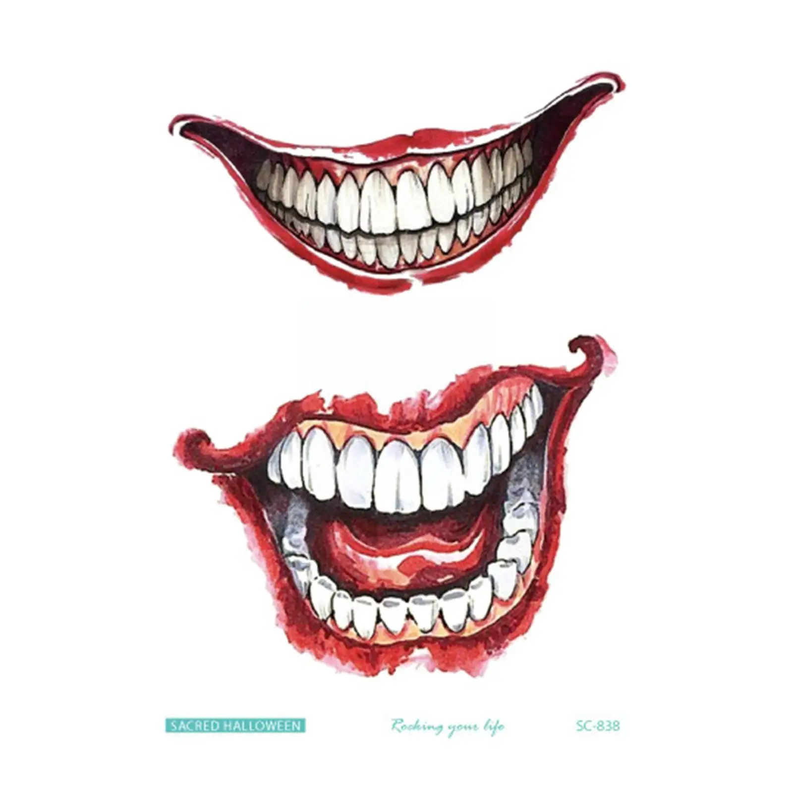 Temporary Tatoo Fake Tattoo Sticker Happy Halloween Scar Lips Smile Flash Tatto Hand Foot Waterproof Tattoos For Men Women V1T9 
Temporary Tatoo Fake Tattoo Sticker Happy Halloween Scar Lips Smile Flash Tatto Hand Foot Waterproof Tattoos For Men Women V1T9