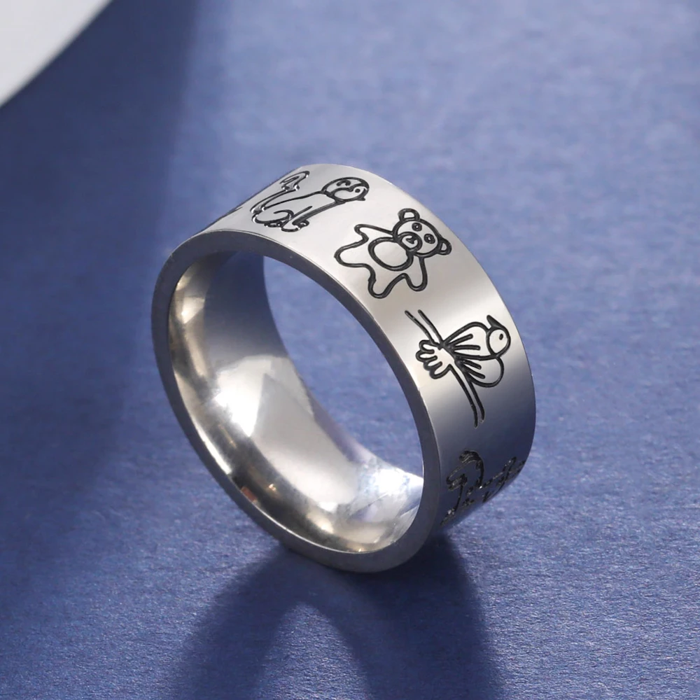 COOLTIME 8mm Width Animal Bird Snail Bear Rings for Men Women Stainless Steel Finger Rings Jewlery Women's Day Gift
COOLTIME 8mm Width Animal Bird Snail Bear Rings for Men Women Stainless Steel Finger Rings Jewlery Women's Day Gift