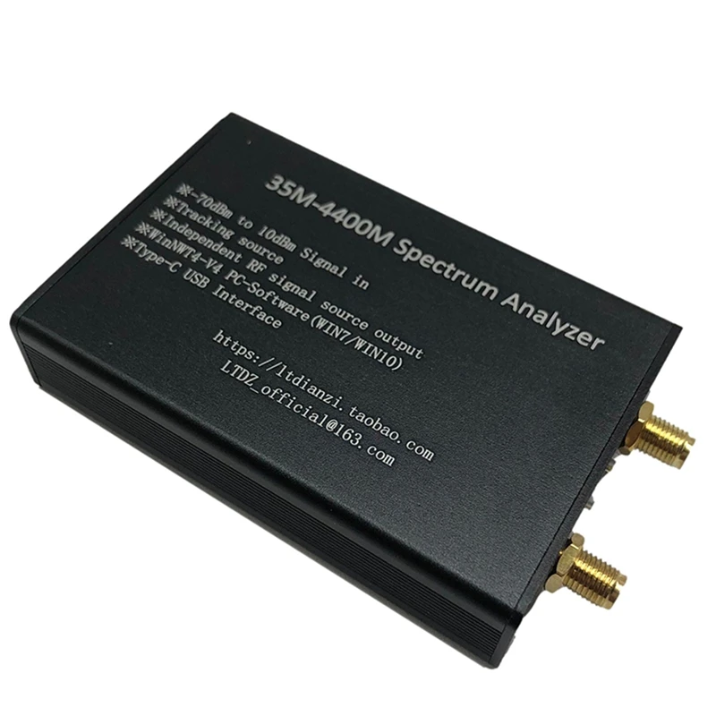 Spectrum Analyzer USB LTDZ 35M-4400MHZ WIN NWT4 Spectrum Signal Source RF Frequency Domain Analysis Tool
Spectrum Analyzer USB LTDZ 35M-4400MHZ WIN NWT4 Spectrum Signal Source RF Frequency Domain Analysis Tool
