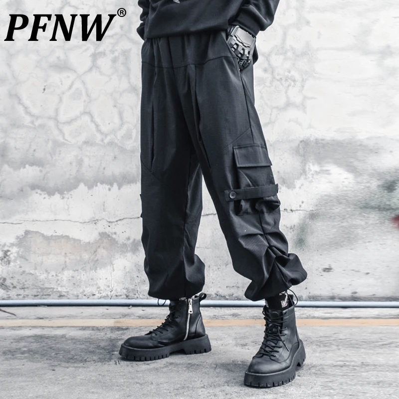 PFNW Men's New Darkwear Trendy High Street Harlan Pants Loose Functional Wide Leg Overalls Straight Punk Gothic Trousers 12Z4294
PFNW Men's New Darkwear Trendy High Street Harlan Pants Loose Functional Wide Leg Overalls Straight Punk Gothic Trousers 12Z4294