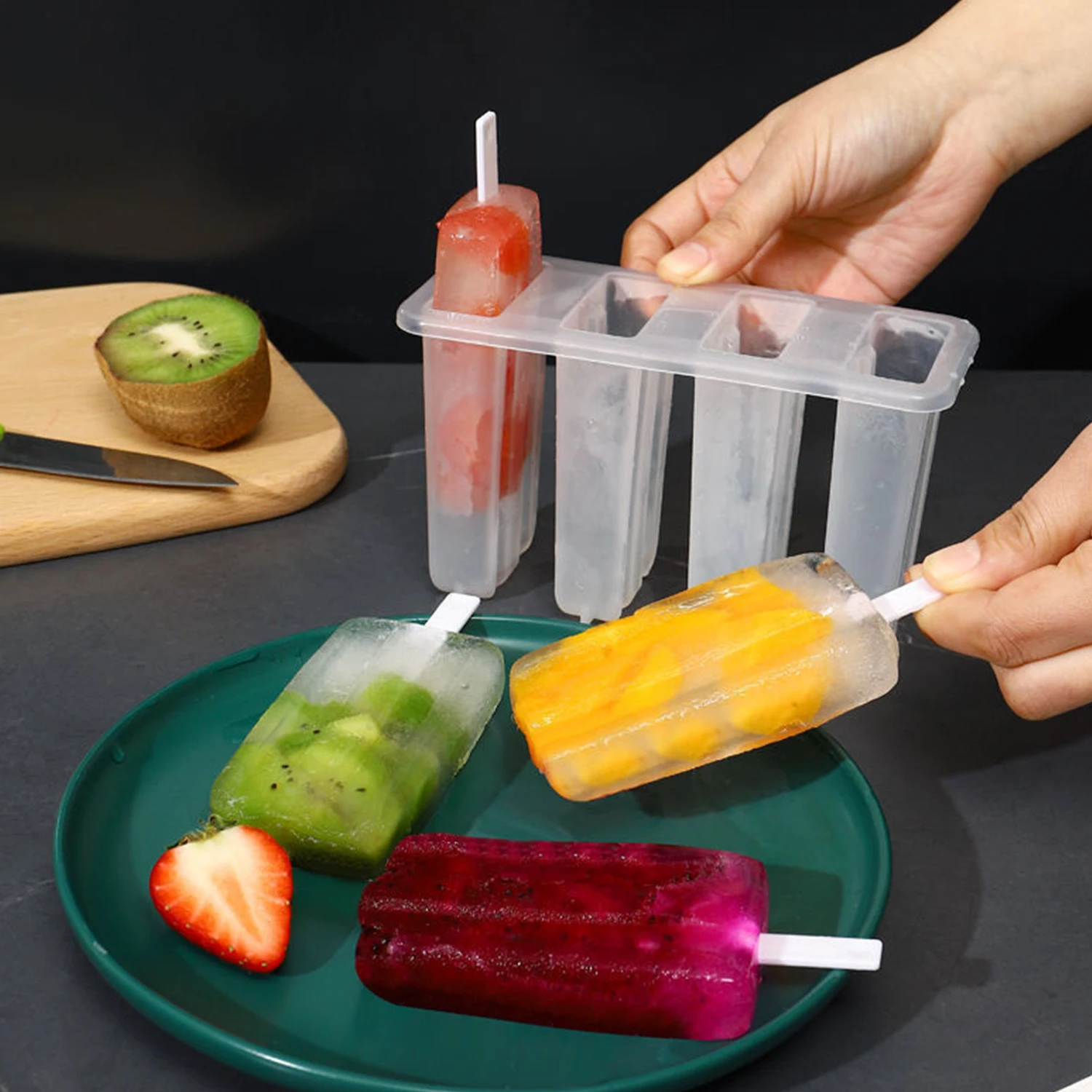 DIY Ice Pop Molds With Stick Reusable Plastic Ice Cream Mold For Kids Children Popsicle Mold Kitchen Ice Cream Tool Freezer Tray
DIY Ice Pop Molds With Stick Reusable Plastic Ice Cream Mold For Kids Children Popsicle Mold Kitchen Ice Cream Tool Freezer Tray