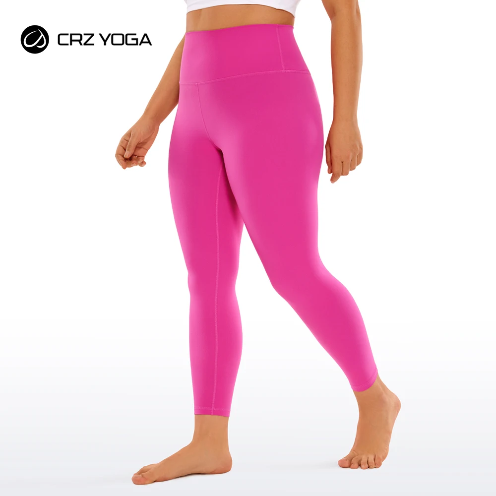 

CRZ YOGA Butterluxe Plus Size Leggings for Women 25 Inches - High Waisted Buttery Soft Workout Spandex Yoga Pants 3X 4X