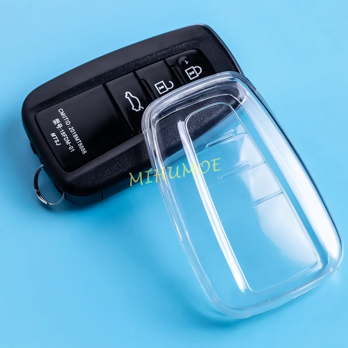 

Transparent Clear Key Fob Cover Case Bag For Toyota CHR Mirai Kluger Prius Prado 86 GT86 Camry RAV4 Highlander Corolla Cross