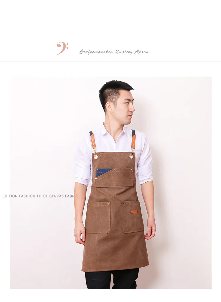 2022 New neutral canvas apron kitchen thickened canvas CHEF APRON restaurant bar shop cafe beauty salon painting studio uniform
2022 New neutral canvas apron kitchen thickened canvas CHEF APRON restaurant bar shop cafe beauty salon painting studio uniform