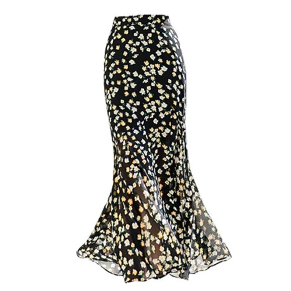 Skirt Long Women Sexy Fishtail Ankle-Length Vintage Trumpet Floral Skirts
Skirt Long Women Sexy Fishtail Ankle-Length Vintage Trumpet Floral Skirts